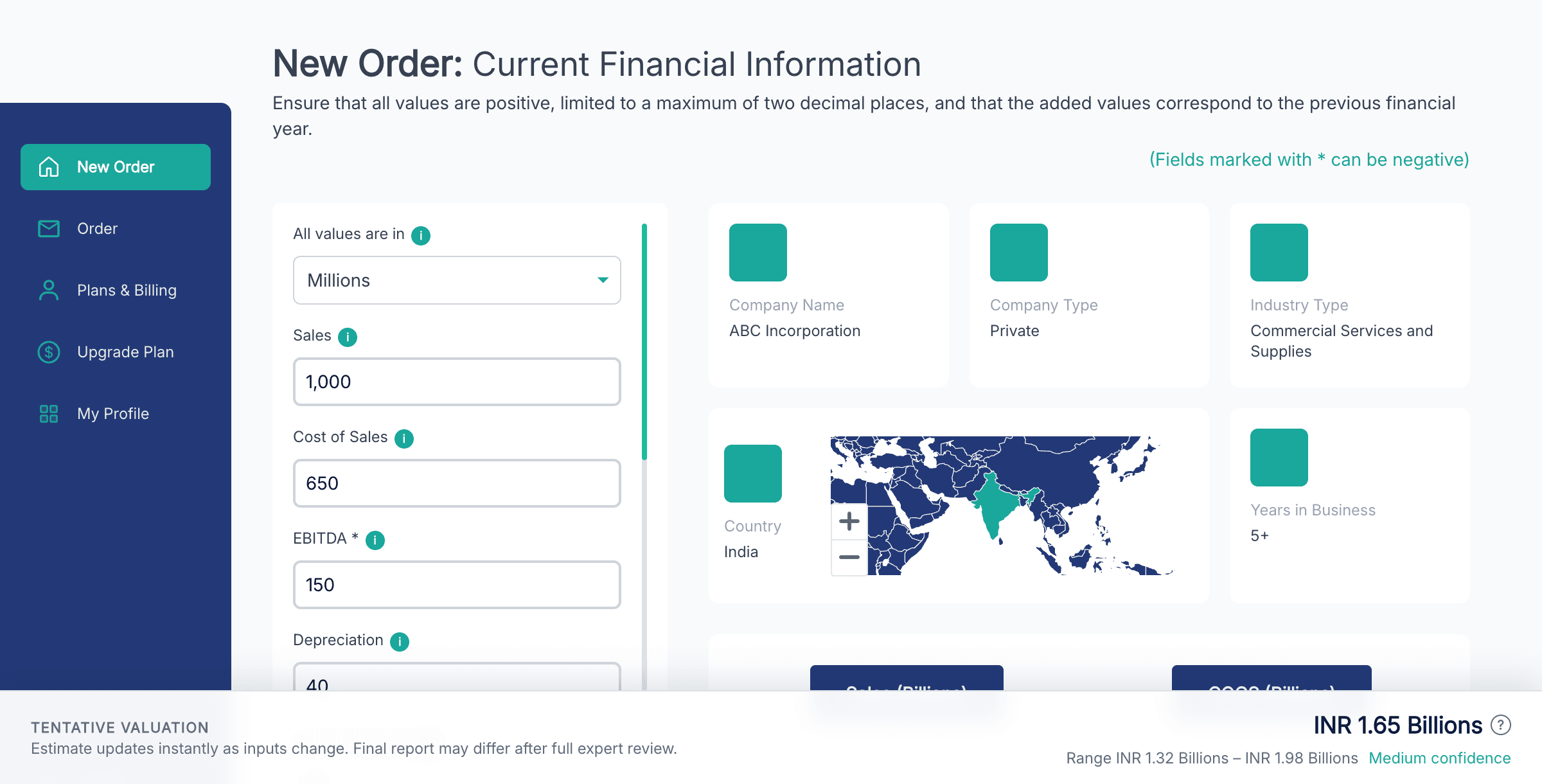 Review and validate extracted financial data